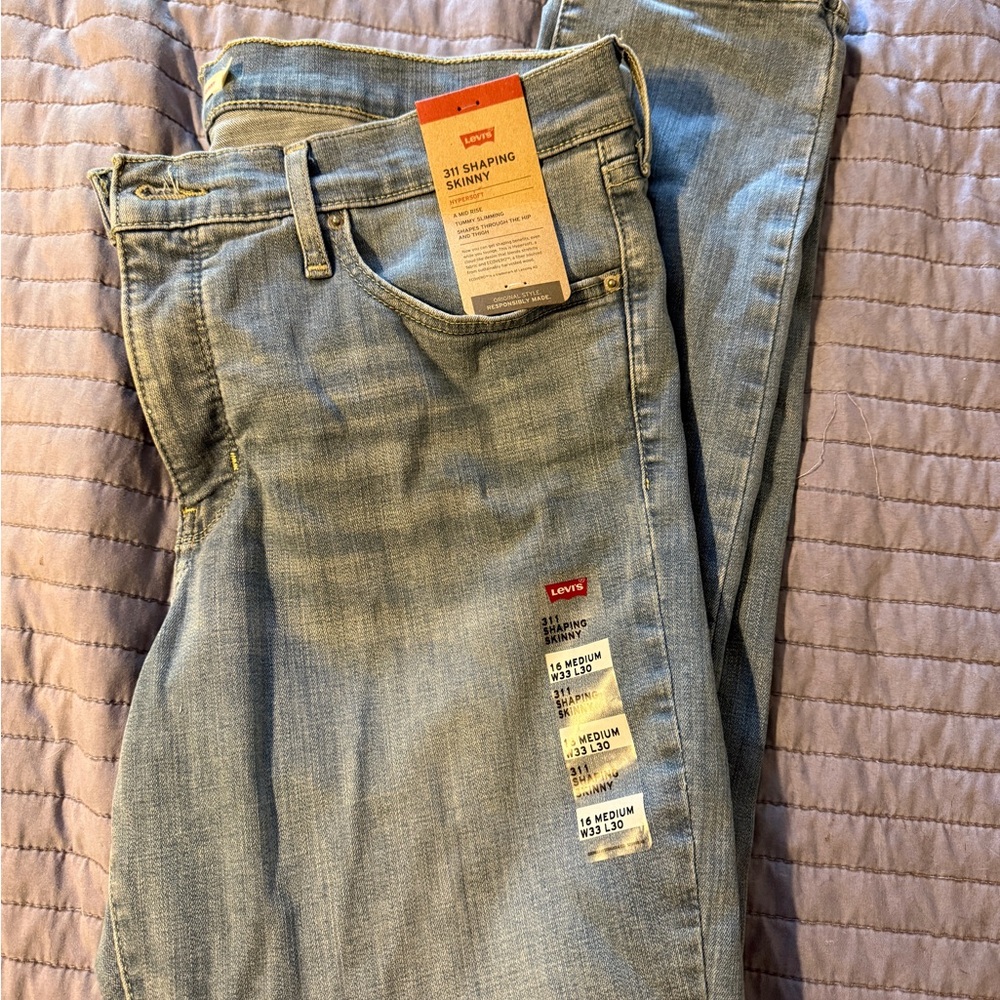 Levi's Hypersoft Mid Rise Jeans in Light Blue
